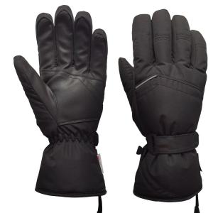 Quality ISO9001 Leather Ski Gloves For Winter PU 3M Insulation Membrane wholesale