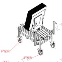 Quality AGV Temporary Industrial Storage Trolley With 6&quot; Silent Casters wholesale