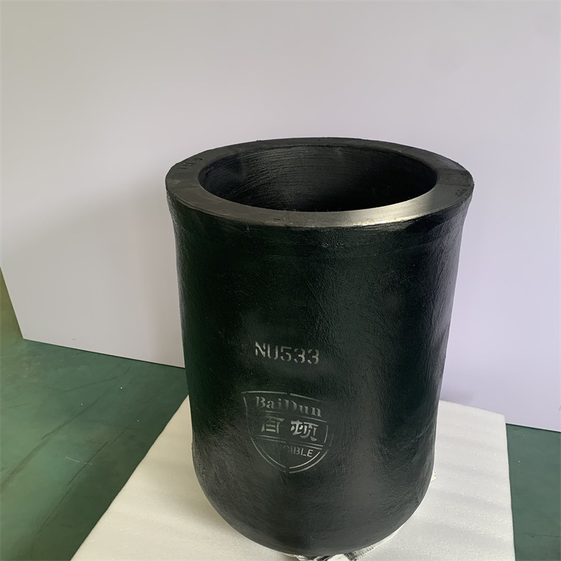 Carborundum Graphite Induction Furnace Crucible Cylindrical Straight Barrel Crucible