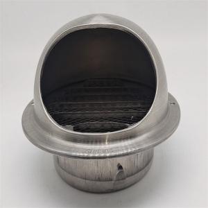 Quality 3inch Thick Stainless Steel Ducting Stainless Steel Round Kitchen Wall Cap Air Vent Cover wholesale