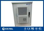17U Capacity Outdoor Telecommunication Enclosures IP55 Floor Mount Installation