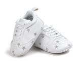 Amazon hot PU Leather sneakers white casual boy shoes new born kids first