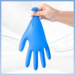 Disposable 9 Inch Lab Safety Gloves Blue Synthetic Nitrile Gloves