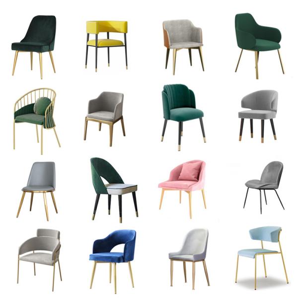 Multi Style Metal Frame Modern Dining Room Chairs For Restaurant / Office /
