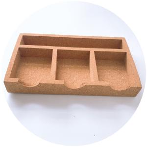 Quality Natural Cork Desk Tray Cork Desk Organizer Home Office Storage wholesale