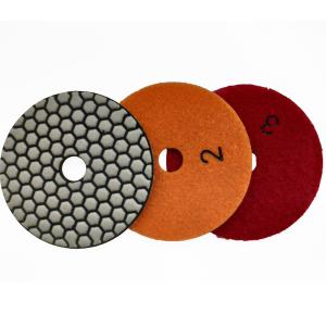 Quality Customized Colors 3 Step Resin Bond Flexible Polishing Pads for Granite Marble Best wholesale