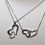 Piaget double love of diamonds necklace 18kt gold with white gold or yellow gold