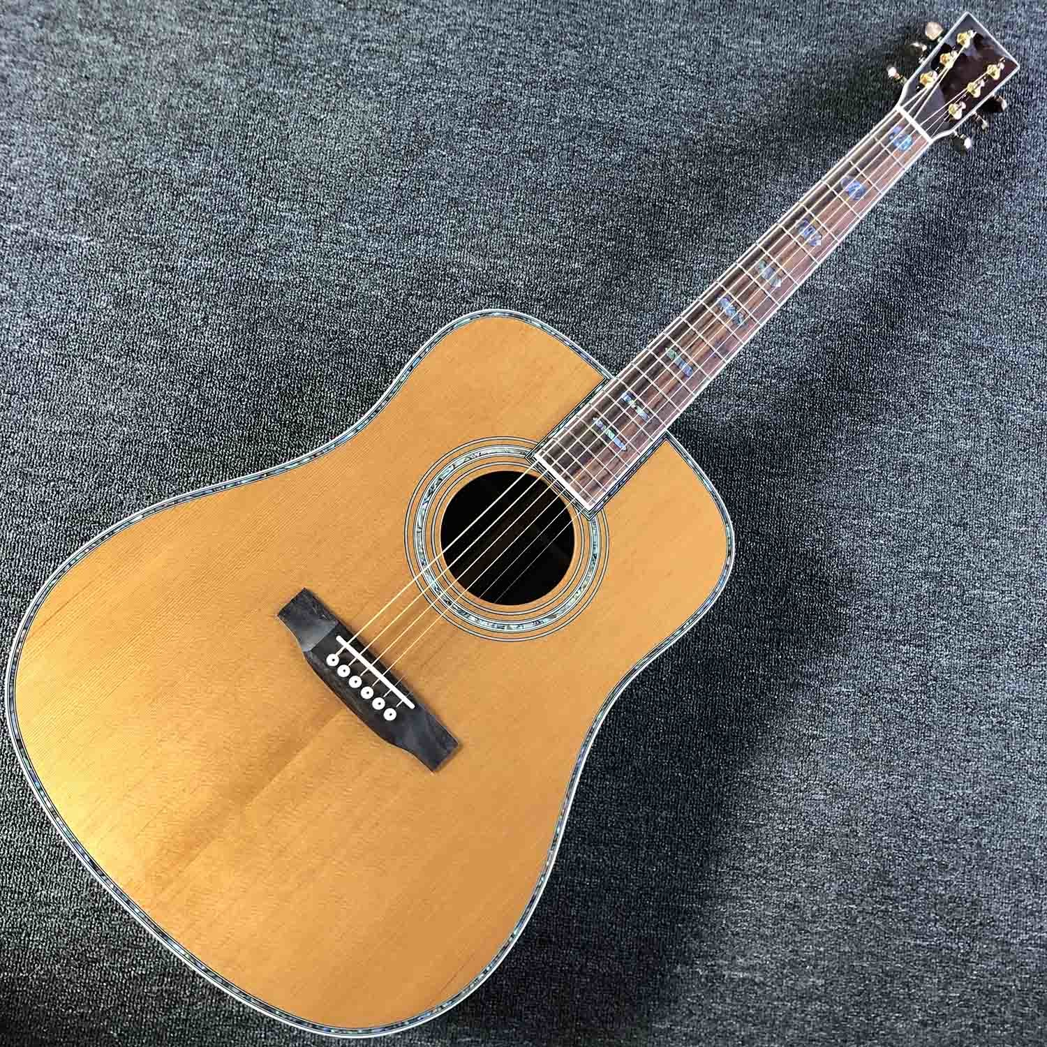 Solid Cedar Top D45lc Dreadnought Classic Acoustic Guitar with Pickup 301