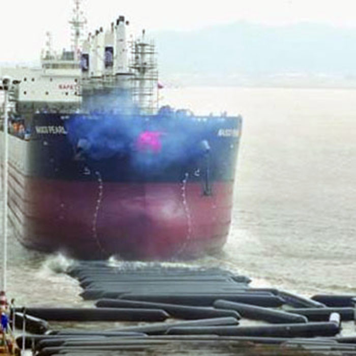 Strength Fabric Ship Launching Balloon For Q235 Metal Part Docking