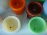 Realistic Laser Wax Flameless LED Candle Remote Control 3*AAA Batteries