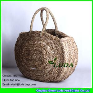Quality LUDA fashion women hobo tote bags natural seagrass straw bags wholesale