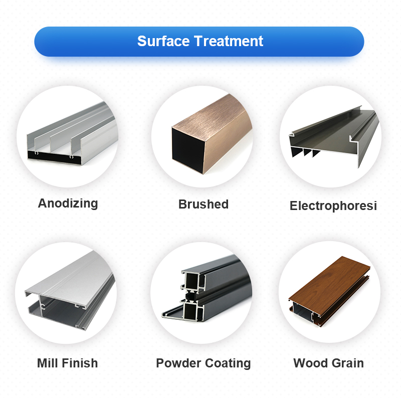 China factory aluminium frame extrusion aluminum profiles for window and door