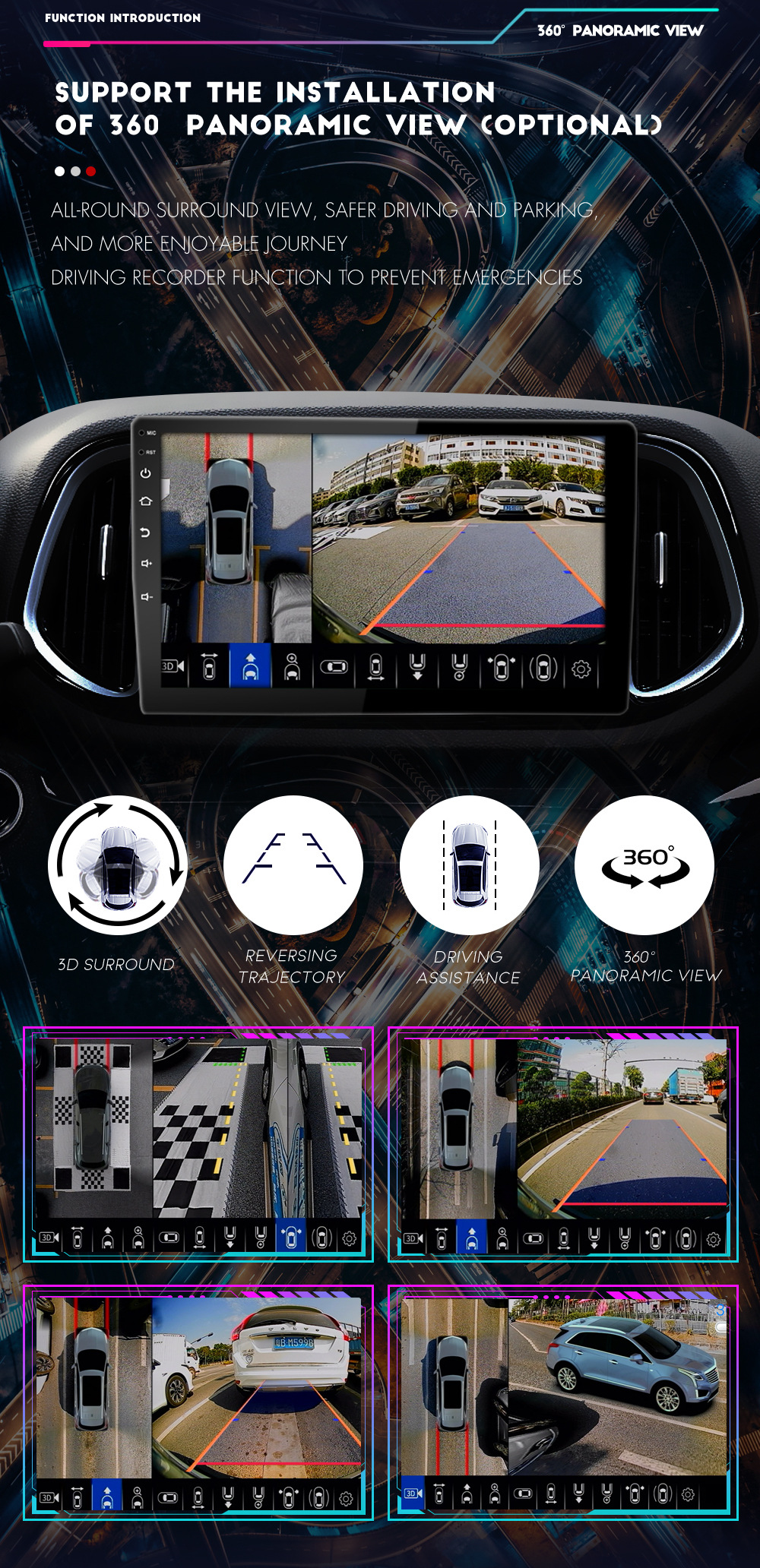 Universal 9'' 4 64G Android Car Radio with Intelligent System and GPS Navigation