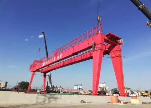 Quality General Lifting Equipment Rail Mounted Double Girder Gantry Crane Price wholesale