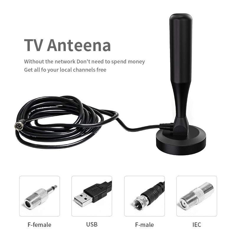 28dBi Gain VHF UHF Indoor Outdoor 990 Mile 4K DVB-T DVB-T2 FM HD DVBT2 TV Antenna