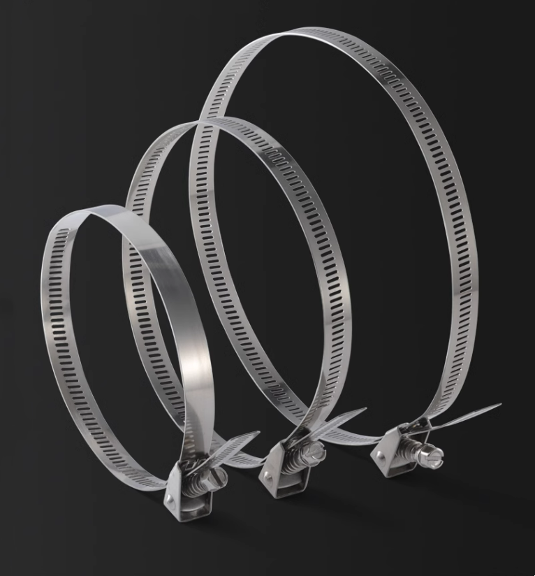 Self-locking Stainless Steel Cable Ties for Heavy Duty Applications 4.6*300mm SS304/316 Fscat