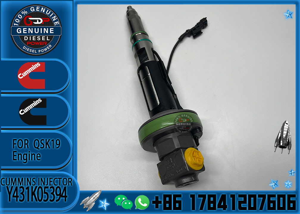 Real Fuel Injector Assembly Y431K05394 For Cummins Engine QSK19 Series