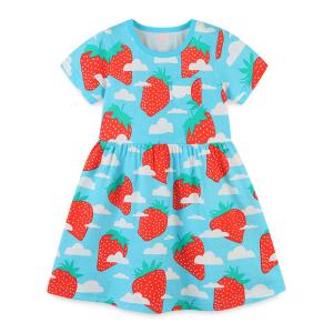 Quality Summer Knitted Cotton Princess Dress Children'S Dress Clothing wholesale