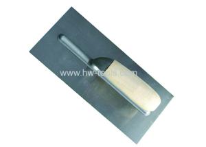 Quality Carbon steel Plastering trowel with wooden handle HW02104 wholesale