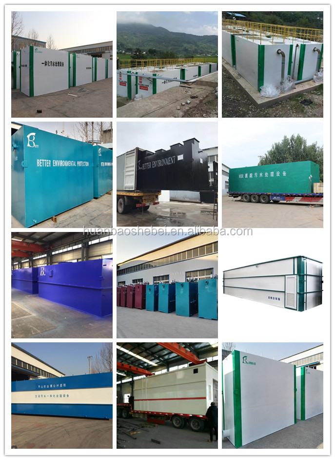 MBR Sewage Treatment Equipment with Mobile Dosing System and Ultrasonic Technology