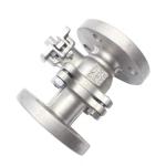 Water Industrial Usage Stainless Steel 2PC Flange Ball Valve with High Platform