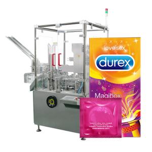 Quality 0.75kw Vertical Automatic Cartoning Machine 120L Condom Bag wholesale