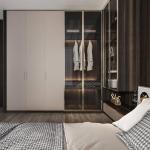 Home Furniture YALIG Modern Custom Wooden Bedroom Wardrobe Cabinet with Mail