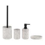 Brown Terrazzo Bathroom Accessories Bath Countertop Set Terrazzo Soap Dish For