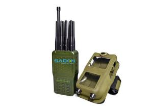 Quality Handheld GPS WIFI Cell Phone Signal Jammer 12V DC Charge with Nylon Cover wholesale