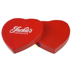 Quality Fancy Handmade Rigid Cardboard Empty Valentines Candy Heart Shape Chocolate Box Gift Packaging Custom Logo wholesale