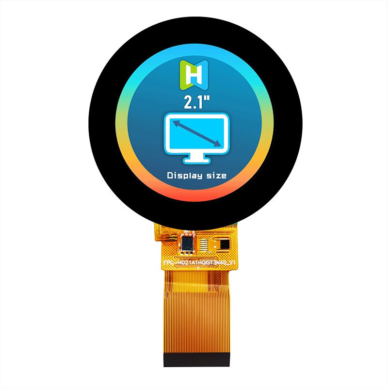 2.1 Inch 480x480 Bar Type Round TFT LCD Sunlight Readable Pcap Monitor