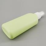 HDPE Green Square Travel Lotion 2.7oz Plastic Spray Bottle