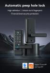 Glomarket Tuya Wifi Keyless Deadbolt Lock Serraduras Electric Handle Front Door