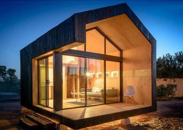 Light Steel Frame Prefab Garden Studio House Kits Cost Saving Small Cabins For