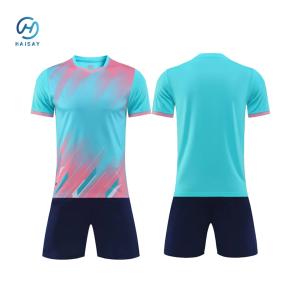 Quality Breathable Mesh Dynamic Soccer Kits Custom Team Logo Bold Stripes for Ultimate Style wholesale