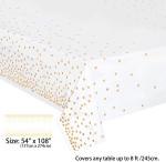 white Gold Polka Dot Paper Plates