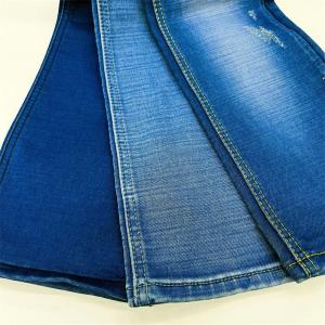 Quality Rich Hatch Cross Slub Fake Knitted Denim Fabric Material Firm Hand Feel wholesale