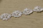 ODM Guipure Lace Trims , Heart Lace Trim 100% Polyester Material