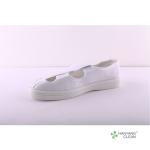 Breathable PVC Sole Four 4 Holes White Cleanroom Antistatic ESD Shoes rubber