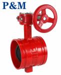 AWWA C509/C515 grooved butterfly valve
