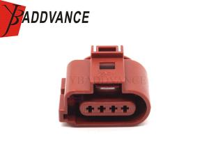 Quality 1J0973724A Brown FEP 2.8 mm Sealed Series Female Automotive Connector 4 Pin For VW wholesale