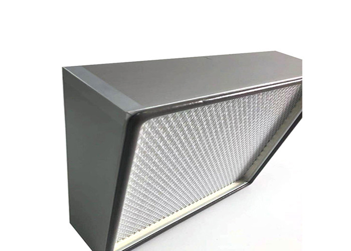 Galvanized Frame 0.3 Micron Mini Pleat HEPA Filter For Cleanroom