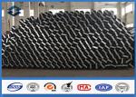 Octagonal Q345 Hot Dip Galvanized Steel Power Transmission Line Pole