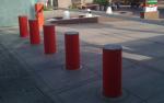 Single Phase 220VAC Hydraulic Rising Bollard Electric Security Bollards K12