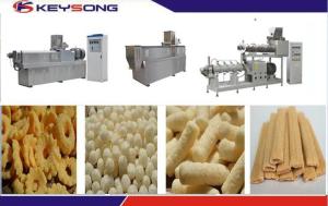 Quality Rice Snacks Making Machine , Corn Puff Extruder Machine CE ISO Certification wholesale