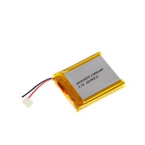 Quality 3.7v 1100mah Lithium Polymer Battery / Deep Cycle Rechargeable Lipo Battery 103035 wholesale