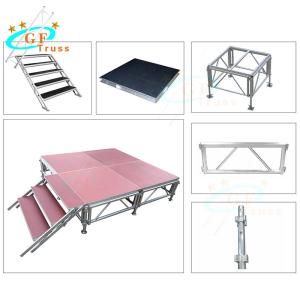 Quality 1.22M*2.44M Outdoor Aluminum Stage Platform Customizable Color wholesale