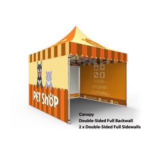 Quality Custom Printed Trade Show Canopy Tent , 10x10 Display Tent Hexagon Aluminum Tube wholesale