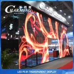 230W Anti Collision LED Screen Transparent , SMD2020 See Through LED Panel