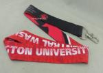 Celebration Promotional Lanyards Printing Stain Material Neck Ribbon With Twist